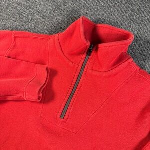 Tommy Bahama Red Zip-Up Sweater Y2K‎